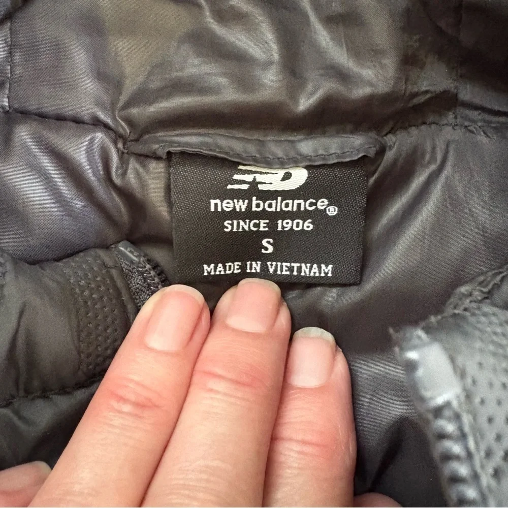 New Balance Softshell Hooded Full Zip Puffer Jacket Soft Black Active Men S